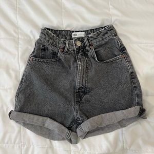 Black Zara Mom Shorts